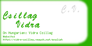 csillag vidra business card